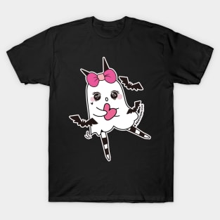 kawaii cute ghosts cute spooky , cute halloween T-Shirt